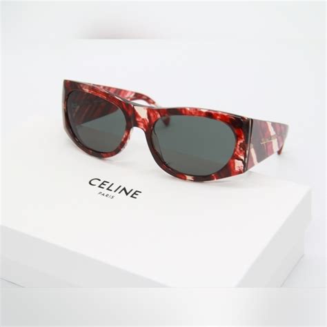 NEW CELINE SUNGLASSES CL40029I 54N WOMEN RED 